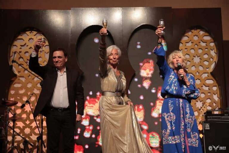 ecb-president-christine-lagarde-shines-in-moroccan-caftan