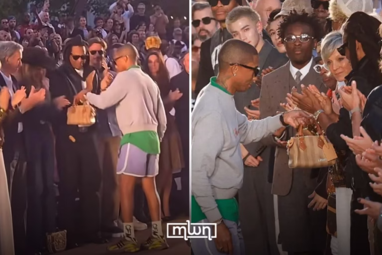 Pharrell Gifts Beyoncé an Ultra-Exclusive Louis Vuitton Bag at Paris Fashion Week