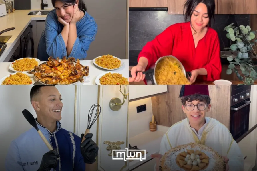 Food influencers in Morocco.