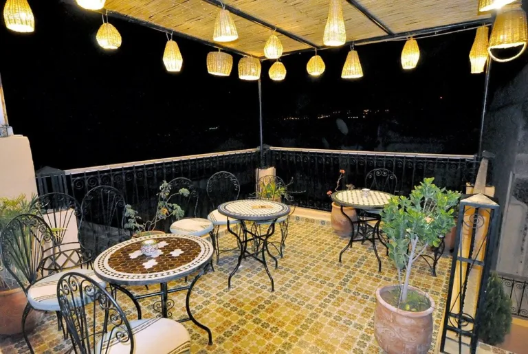 Boujloud Restaurant Cafe Serves Terrace Views by Fez’s Blue Gate