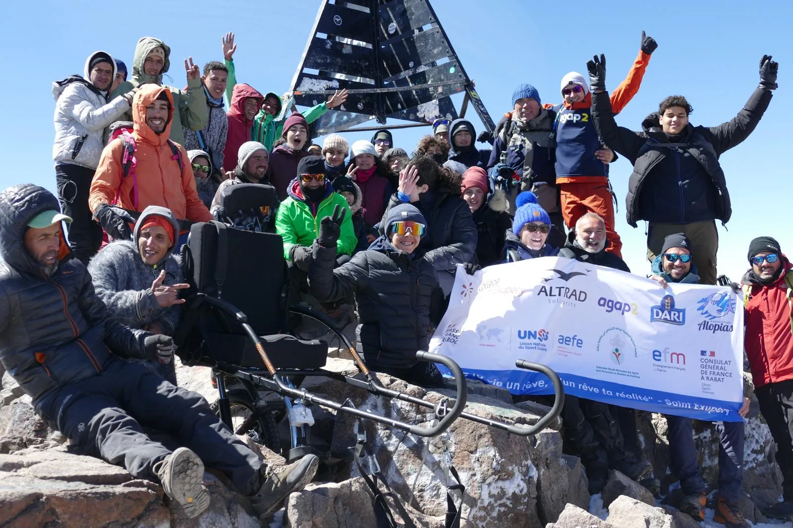 'HANDI’CAP Sur L'Atlas'  Follows Inclusive Ascent to Toubkal Summit