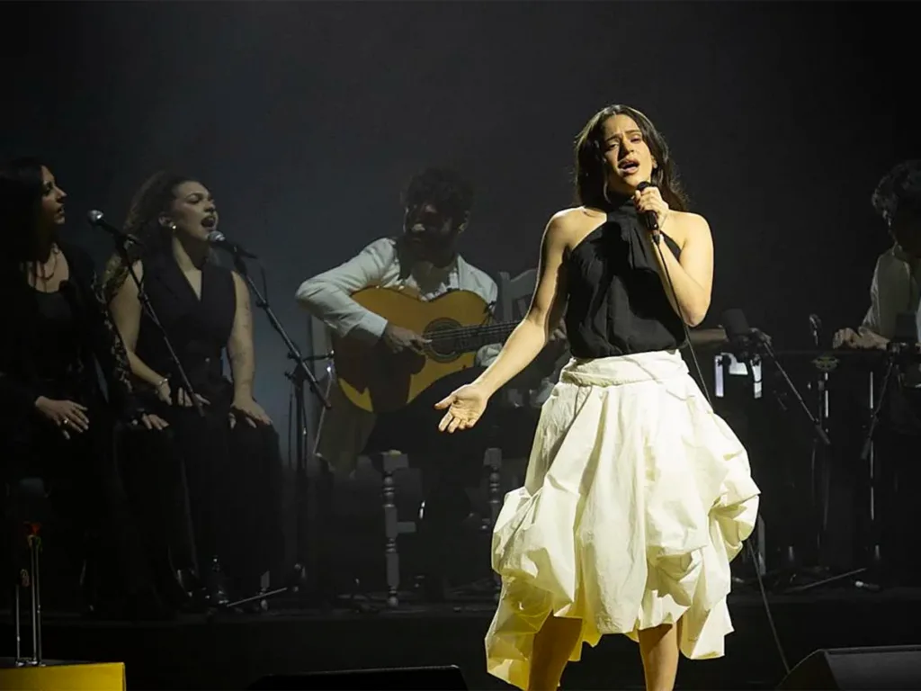 Rosalía Surprises Barcelona Crowd With Performance at Concert for Palestine