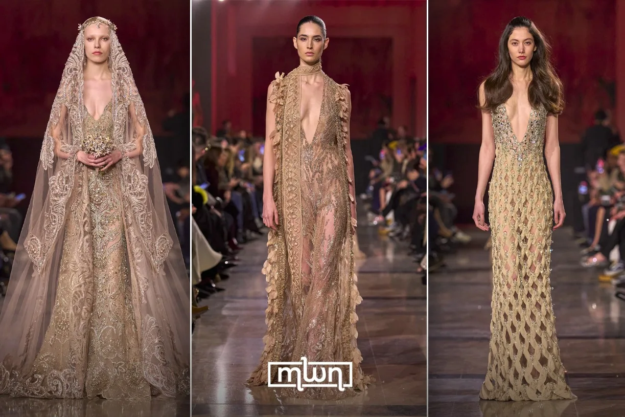 Elie Saab’s Spring-Summer 2026 Couture Turns Marrakech Into Golden Nightscape