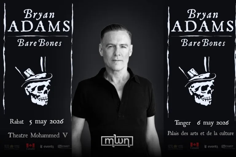 Bryan Adams to perform Bare Bones Show in Morocco on May 2026