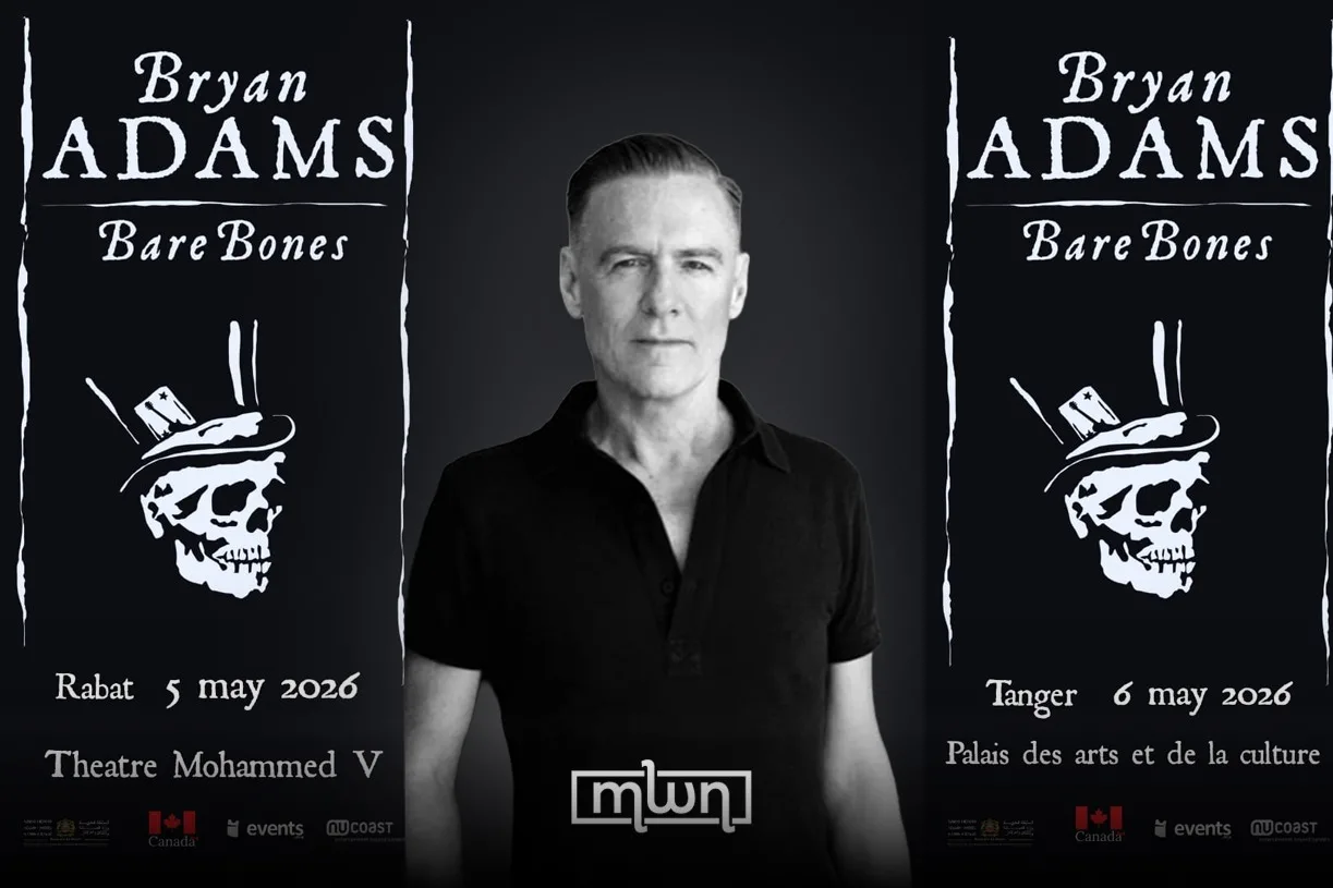 Bryan Adams to perform Bare Bones Show in Morocco on May 2026