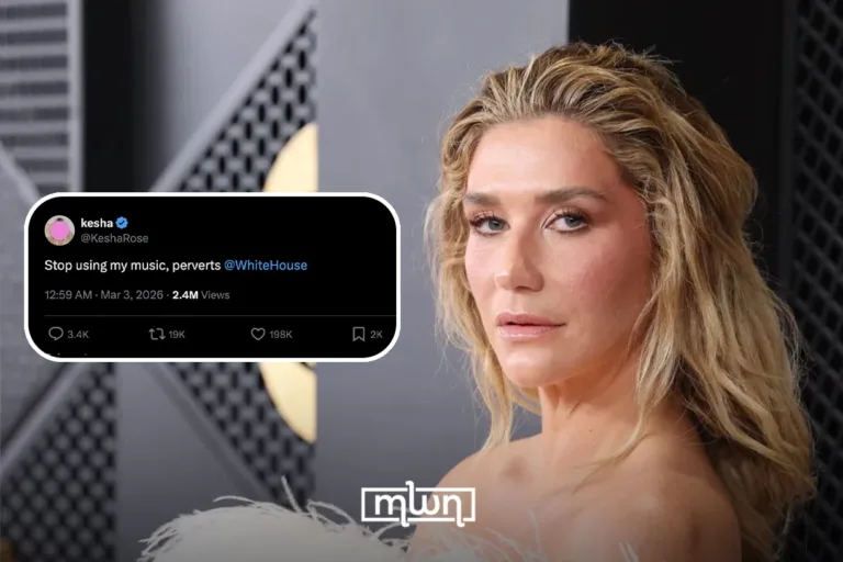 Kesha calls out White House for using her song "blow" in a TikTok video