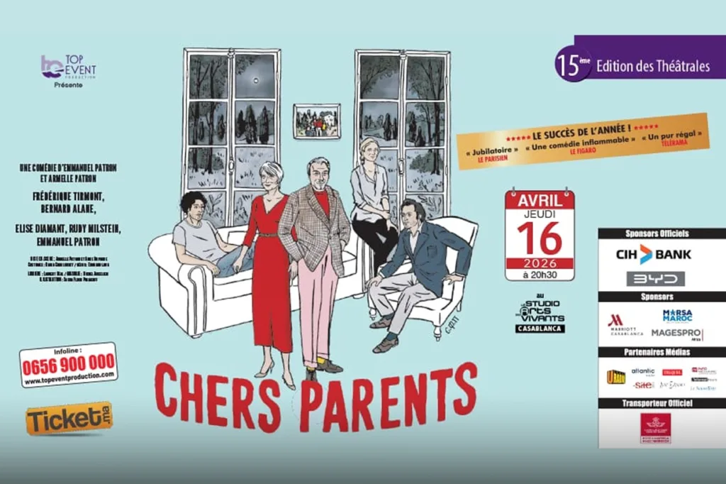 Casablanca to Host ‘Chers Parents’ Comedy at Studio des Arts Vivants