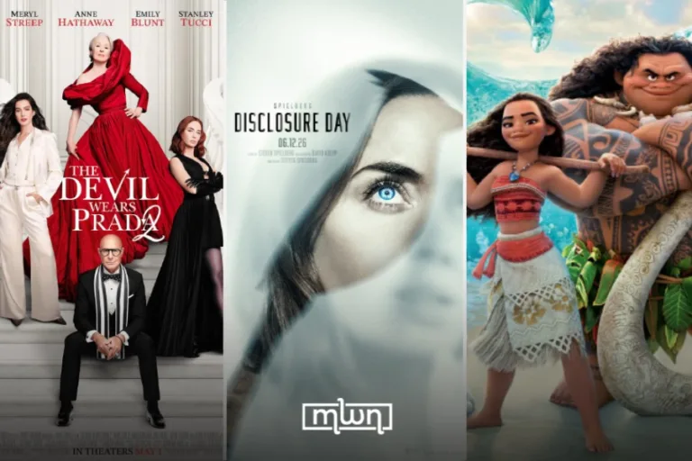 Upcoming Movie Releases Include “Moana,” “Disclosure Day,” and "The Devil Wears Prada 2"