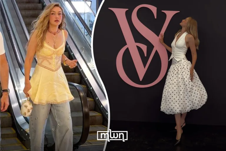 Gigi Hadid Revives the Dress-Over-Jeans Trend