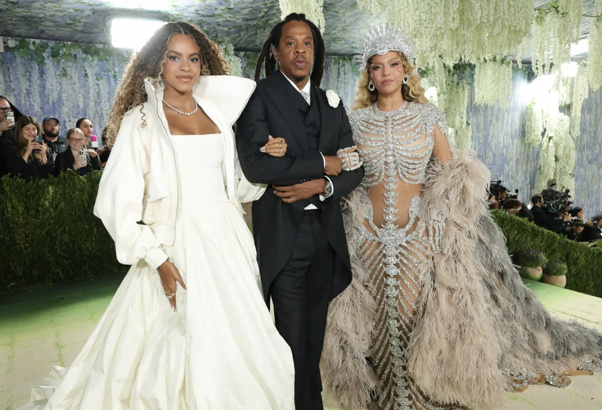 Beyoncé Joined By Husband Jay-Z and Daughter Blue Ivy / Getty Images