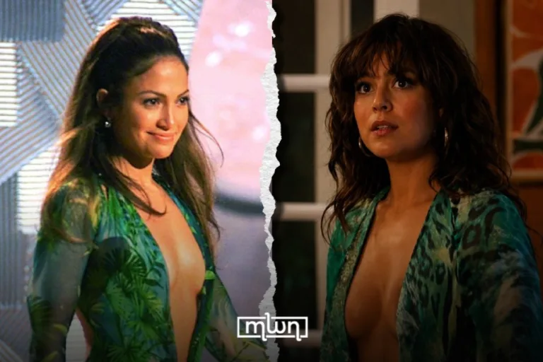 Allie Hayes x J Lo’s on the Jungle Dress in Off Campus