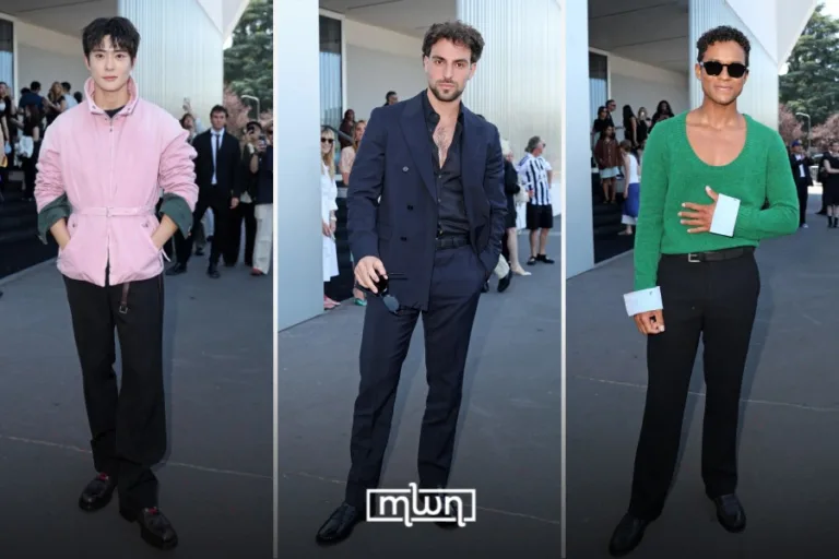 Jaafar Jackson, Saint Levant Step Out for Prada's SpringSummer 2027 show