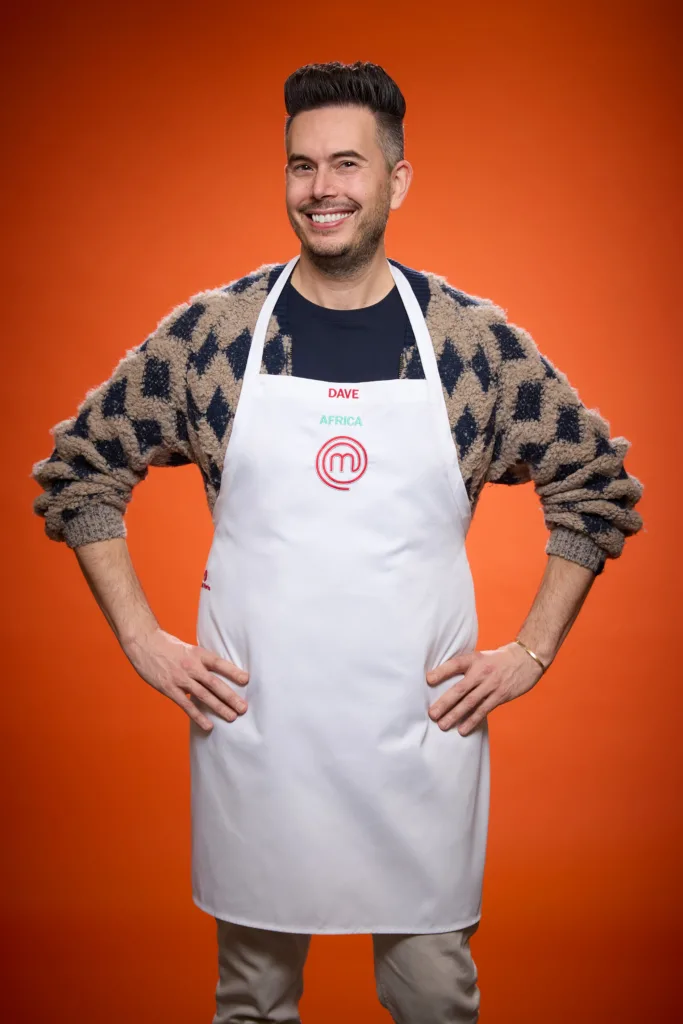Dave Patera Wearing the MasterChef White Apron Courtesy of Dave Patera