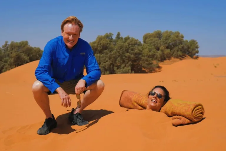 Conan O’Brien Jokes Through Merzouga Sand Bath