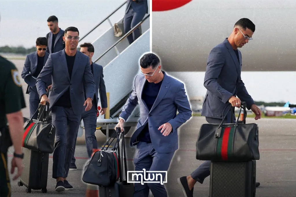 Cristiano Ronaldo arriving to Miami.