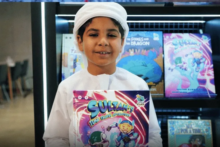 Sultan AlWahshi has become Sandstorm Comics' youngest published author with his debut children's book