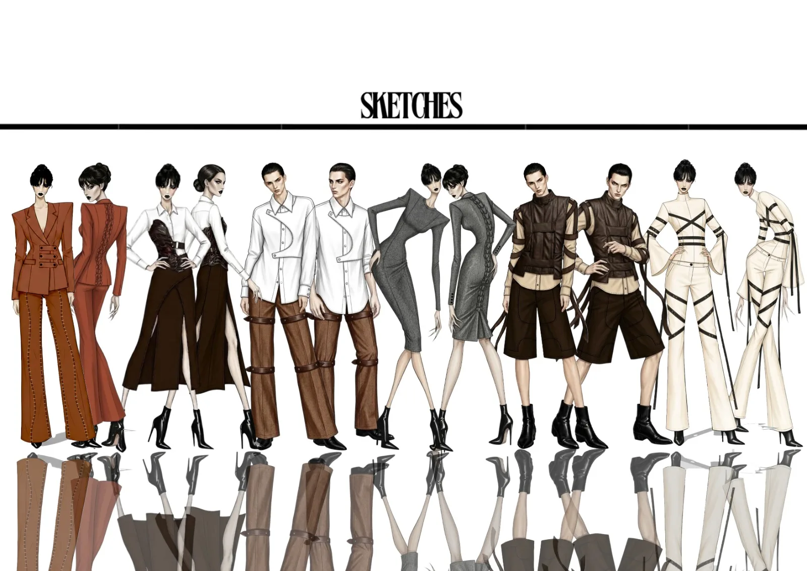 Skteches by Aya Zerouali / Courtesy of Aya Zerouali 