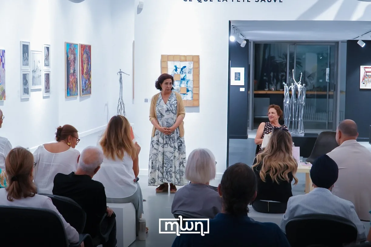 Book presentation and signing event for Halima Hamdane’s novel "Touisa" at Galerie Abla Ababou / MWN Photography Team