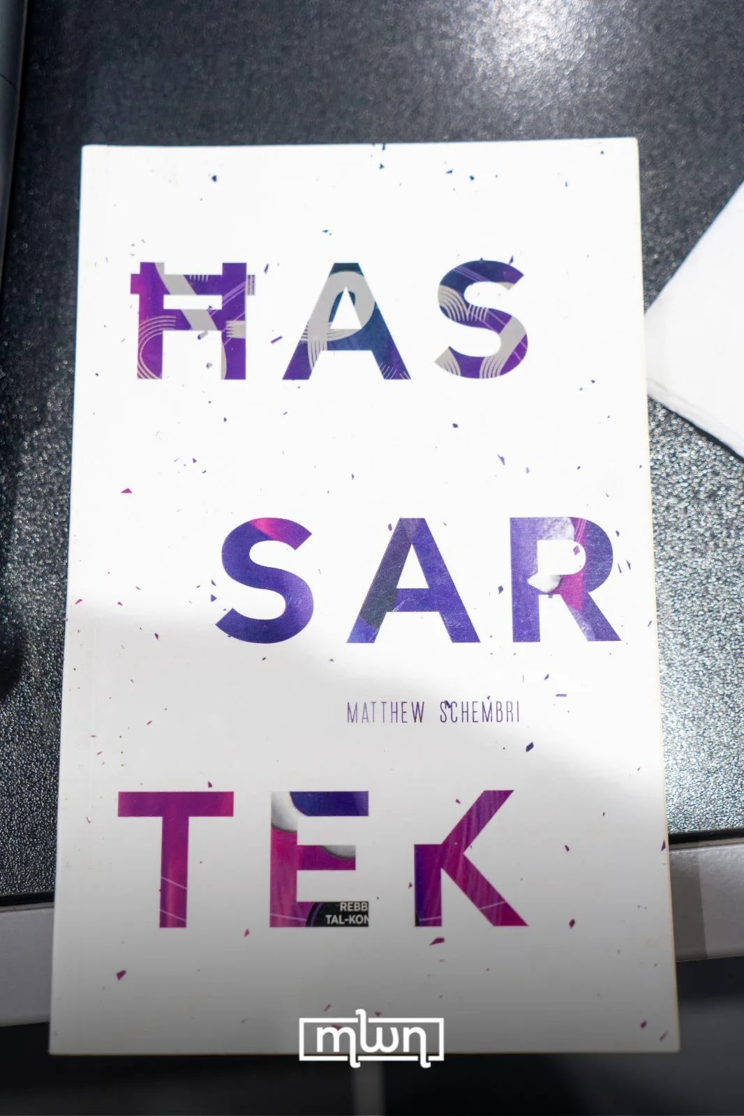 Book by Maltese writer Matthew Schembri during a literary event at Goethe-Institut Rabat / MWN Photography team