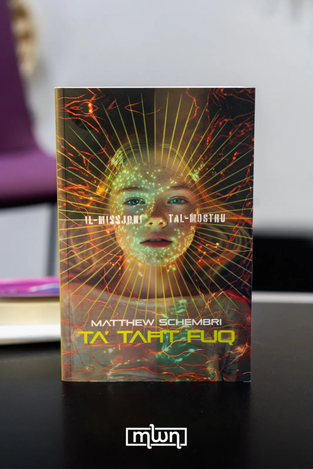 Book by Maltese writer Matthew Schembri during a literary event at Goethe-Institut Rabat / MWN Photography team