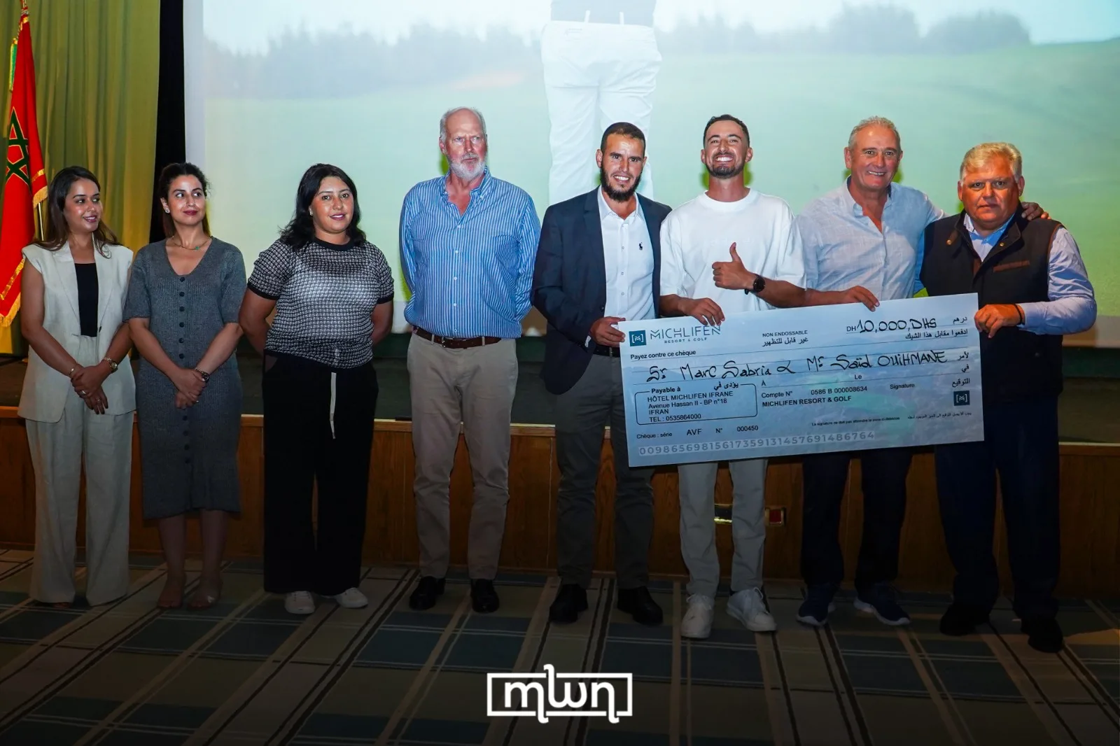 Winners receive their prizes during the closing ceremony of the 2026 Michlifen Atlas Pro-Am / MWN Photography Team 