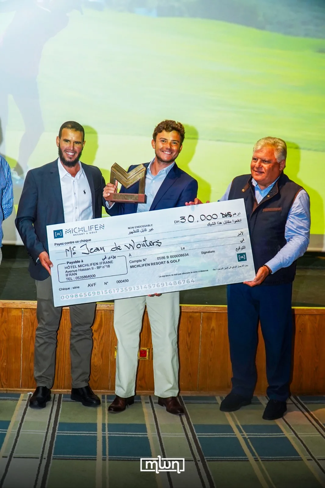 Jean de Wouters, Belgian golf professional, winner of the 1st Prize, Pro Category / MWN Photography Team 