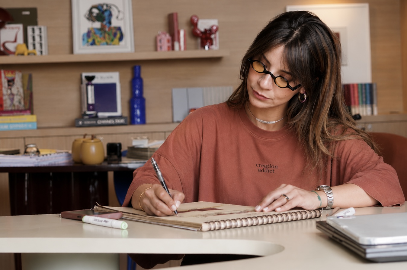 The architect at her studio / Courtesy of Mariam Ammor