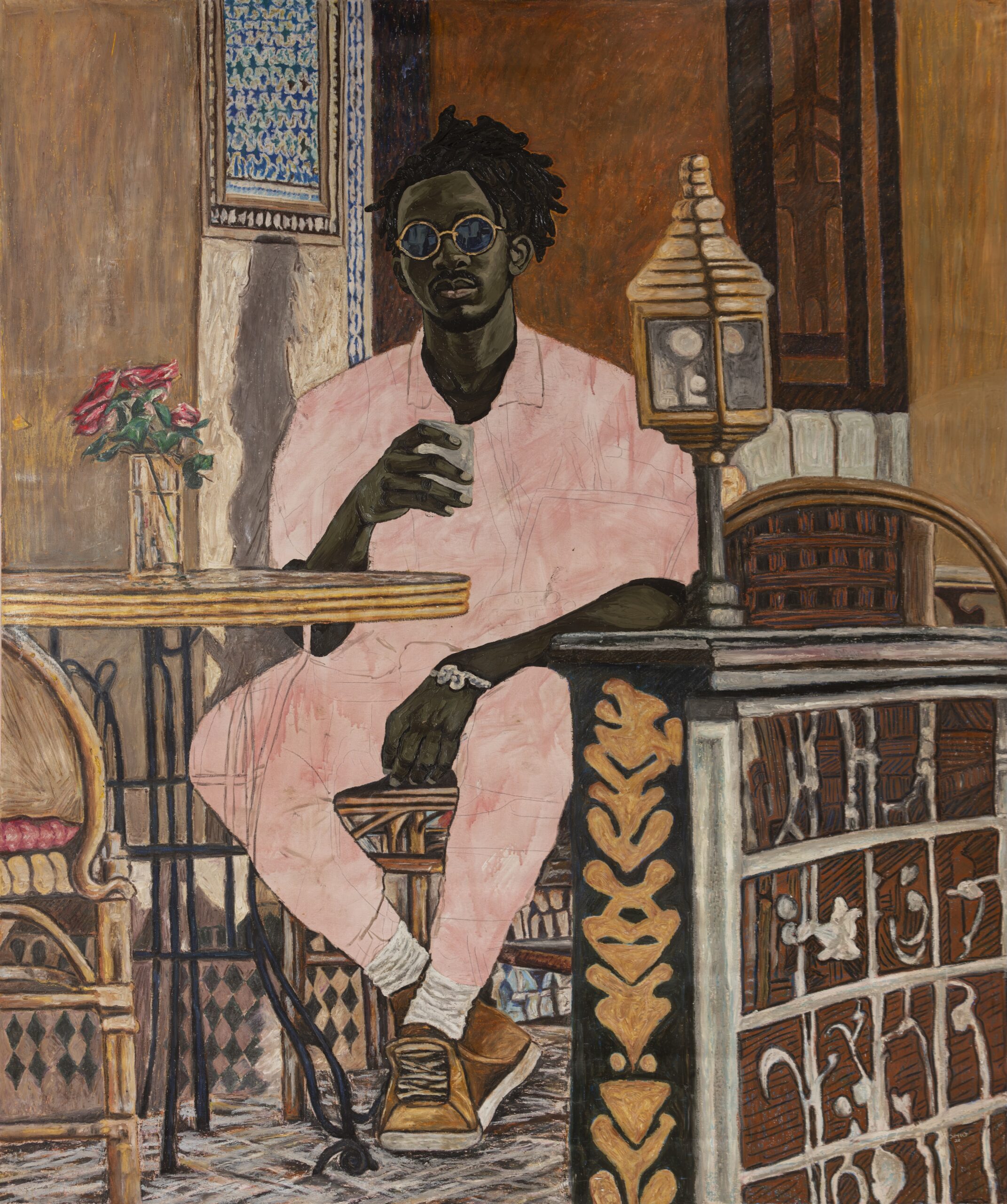 James Mishio, Morning Coffee (2026). Courtesy of Loft Art Gallery