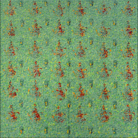 Les théières rouges, 2013 by Mustapha Boujemaoui