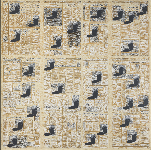 Les verres de ma vie,1999, by Mustapha Boujemaoui