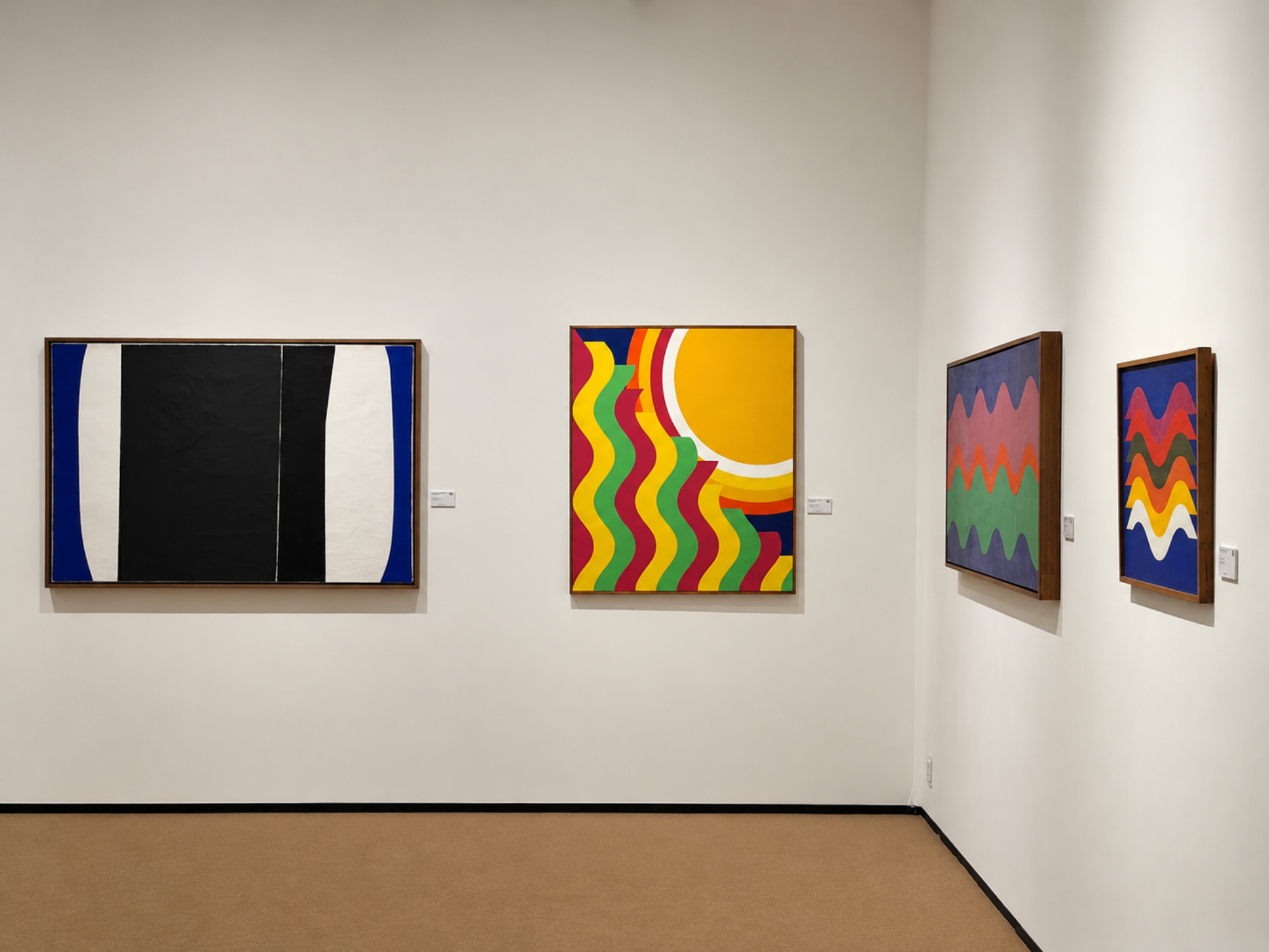 Mohamed Melehi's Wave Forms at Frieze Masters 2026 Courtesy of Loft Art Gallery