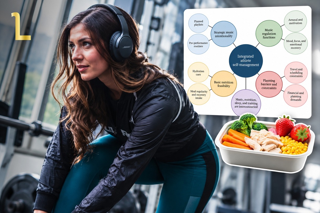 Music and Food Routines Linked to Athletes’ Wellbeing, New Study Finds / MWN Design Team