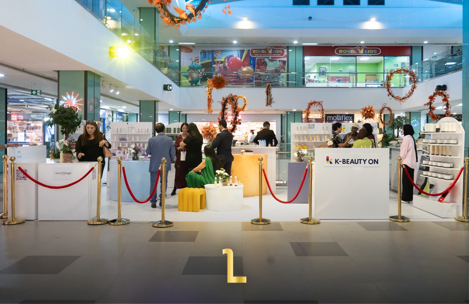 Korean skincare products presented at the K-Beauty pop-up at Riad Square Center in Rabat / MWN Photography team