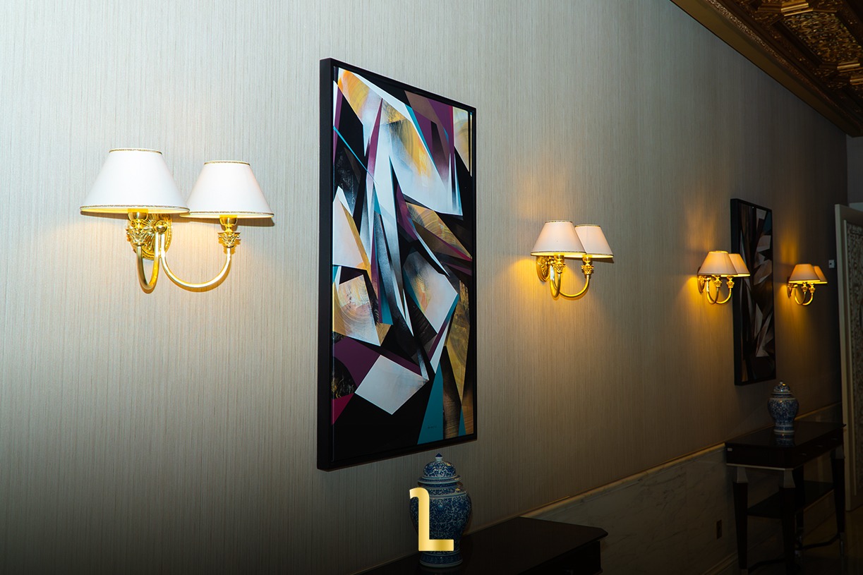 A work from Théo Lopez’s Morocco-inspired exhibition at The Ritz-Carlton Rabat, Dar Es Salam / MWN Photography Team