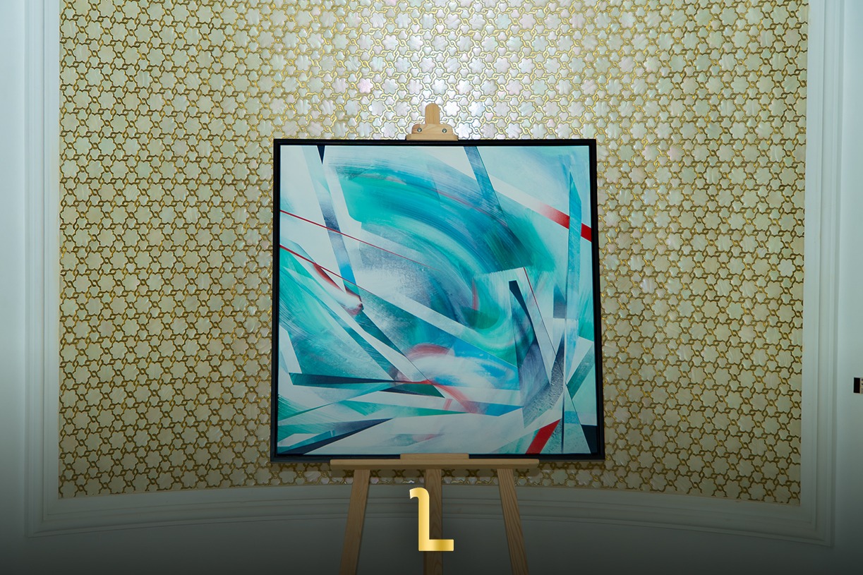 A work from Théo Lopez’s exhibition at The Ritz-Carlton Rabat, Dar Es Salam / MWN Photography Team