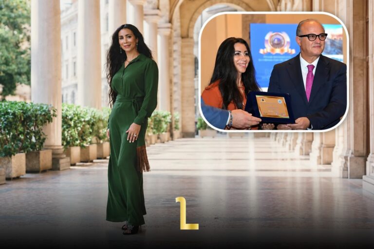 Moroccan Fashion Designer Halima Hadir Receives the Euro-Mediterranean International Excellence Award